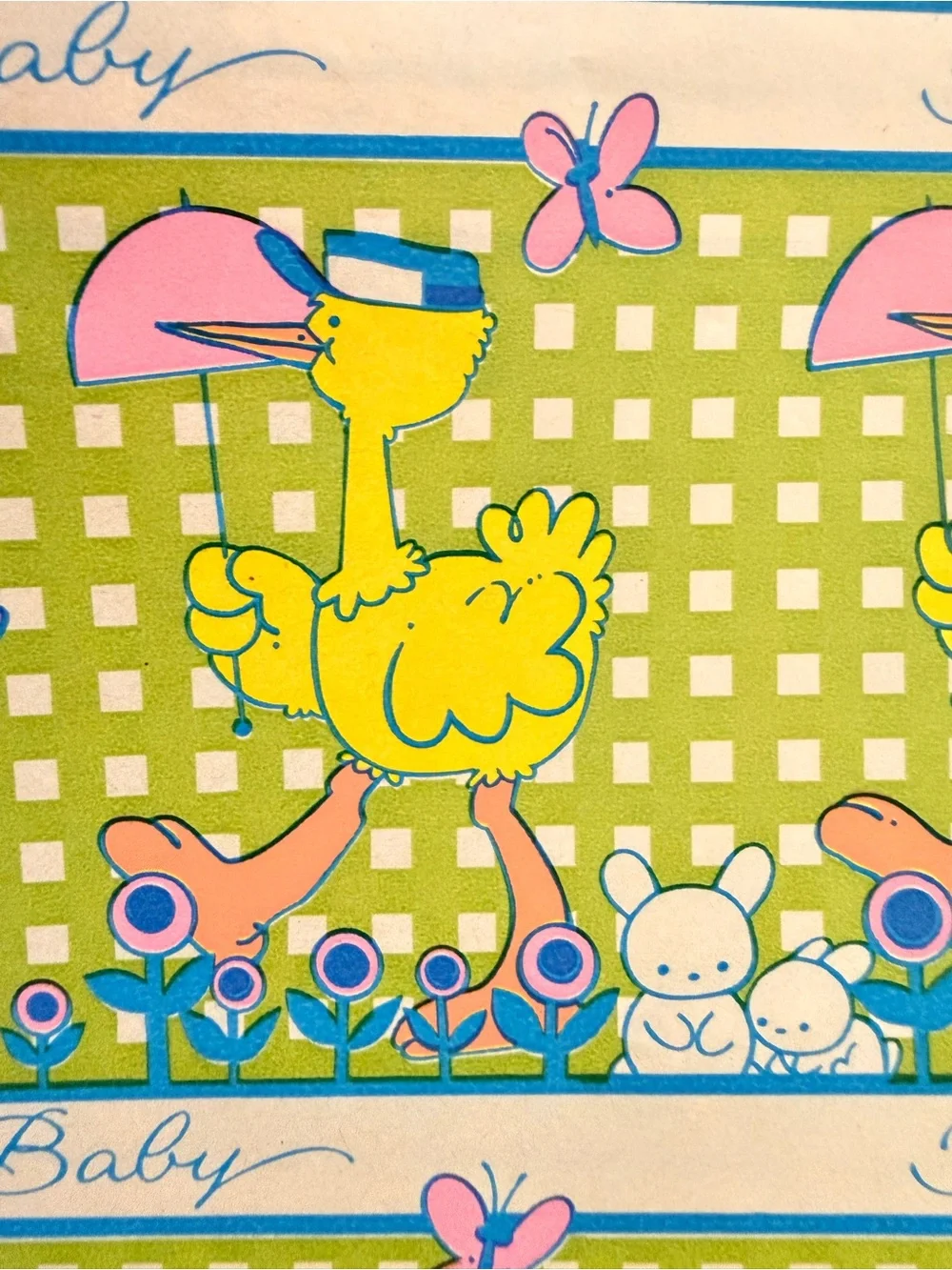 Vintage Baby Shower Wrapping Paper